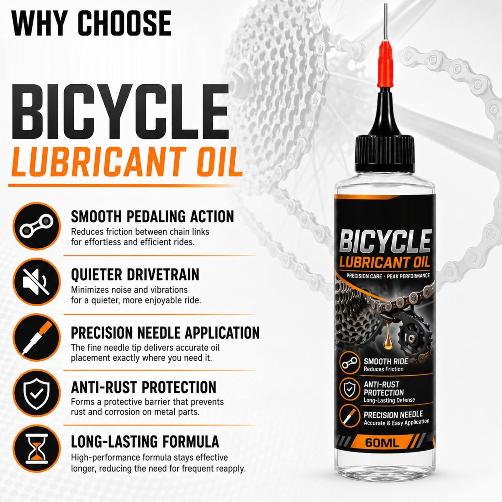 Motorcycle Gear Oil For Chain - Смазка для велосипедных цепей 60 мл,
